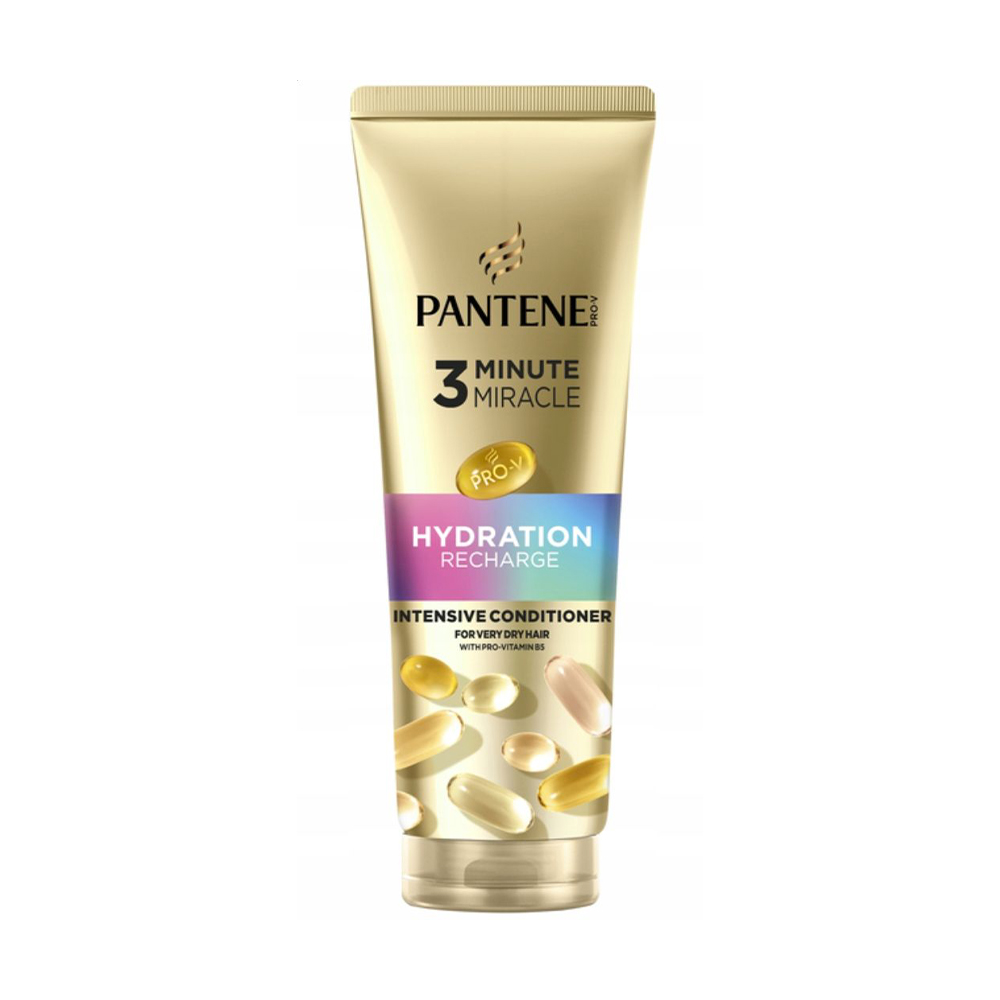Бальзам-ополіскувач Pantene Pro-V 3 Minute Miracle Hydration Recharge Conditioner Відновлення зволоження, для дуже сухого волосся, 220 мл