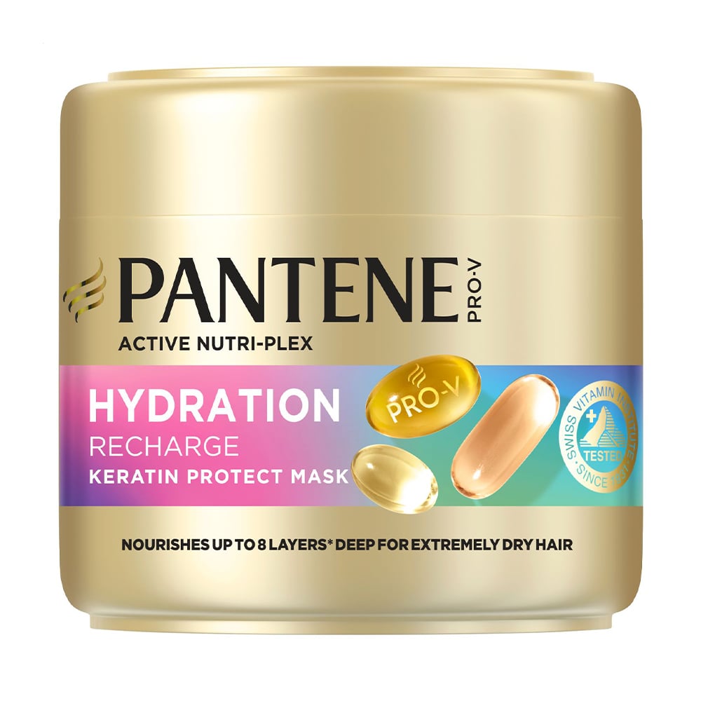Маска для волосся Pantene Pro-V Hydration Recharge Keratin Protect Mask Відновлення зволоження, 300 мл