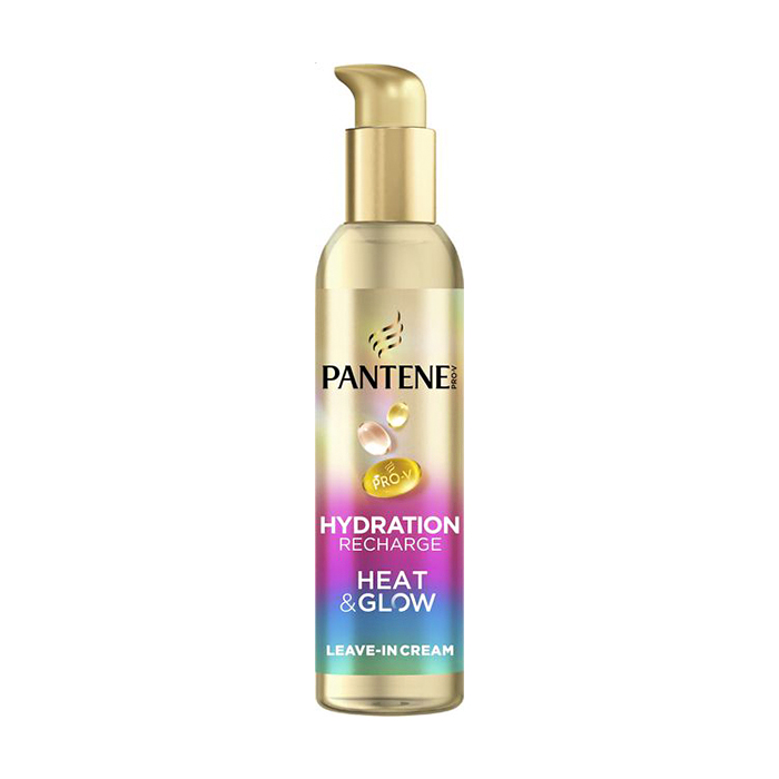 Моделювальний крем для волосся Pantene Pro-V Heat &amp; Glow Hydration Recharge Leave-In Cream Відновлення зволоження, 135 мл